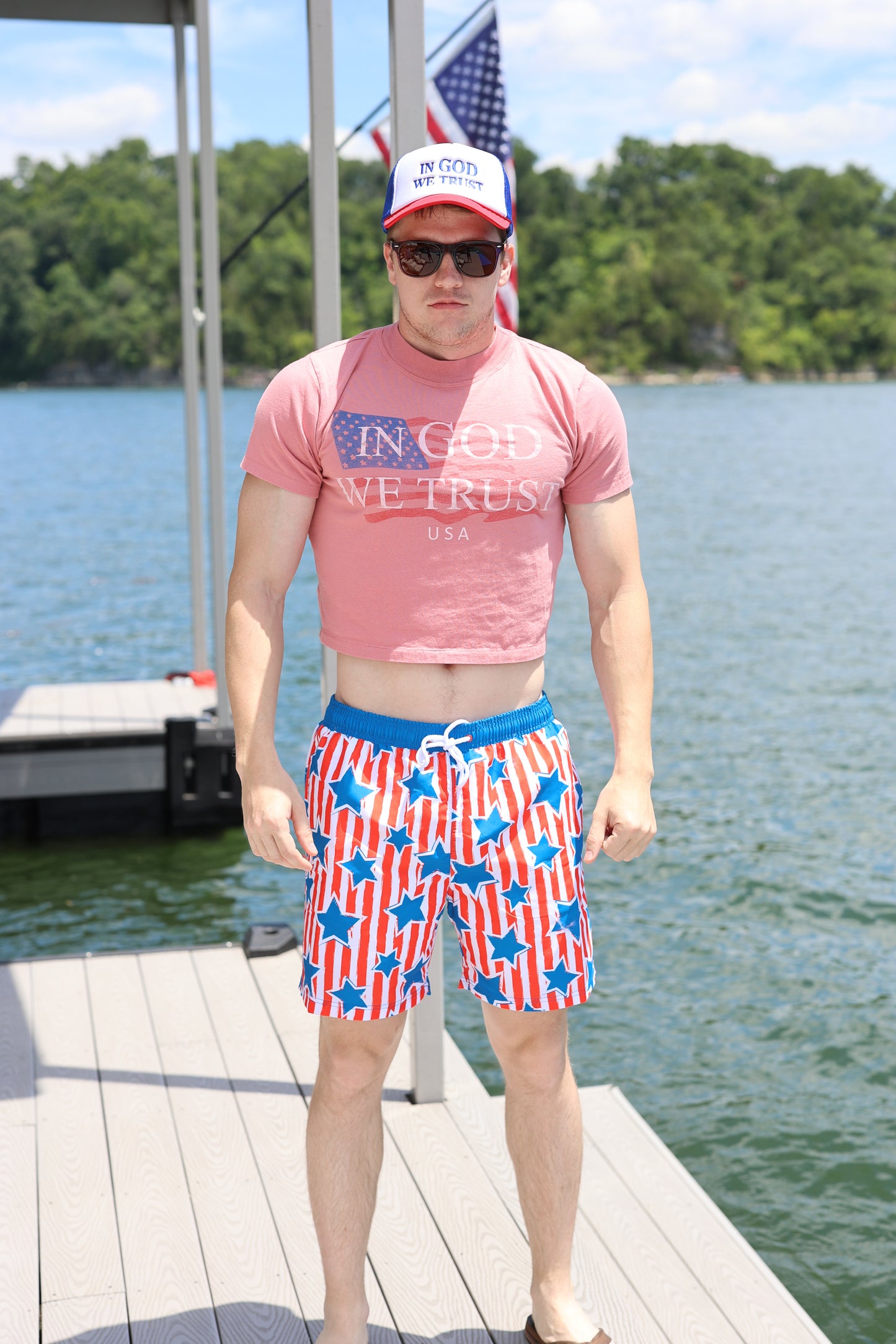 In God We Trust Crop T-Shirt